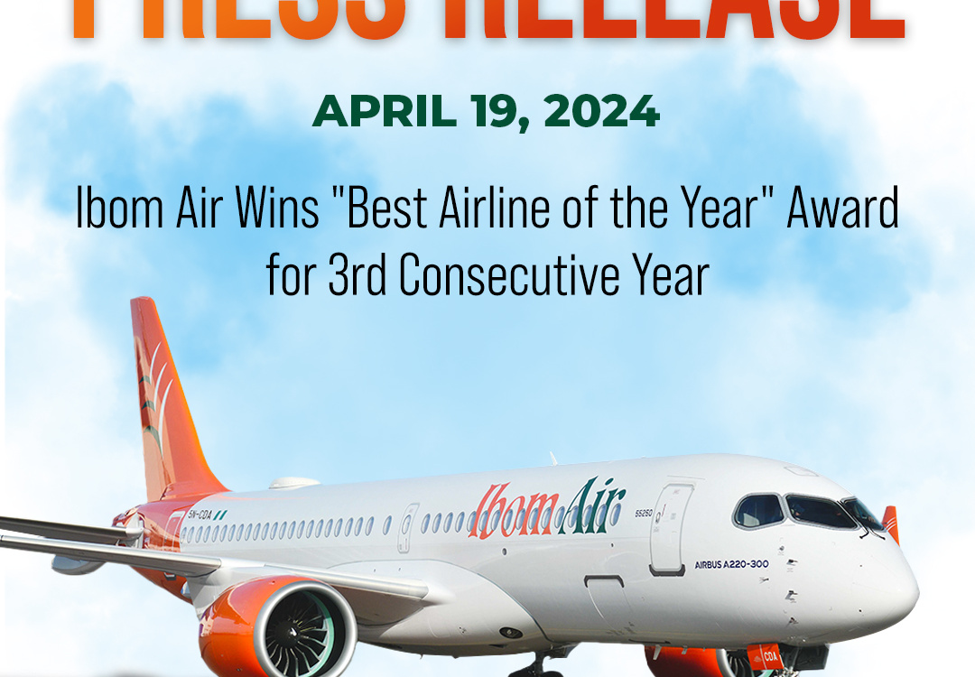 Ibom Air Wins Travellers Award 3rd Straight Year Press Release